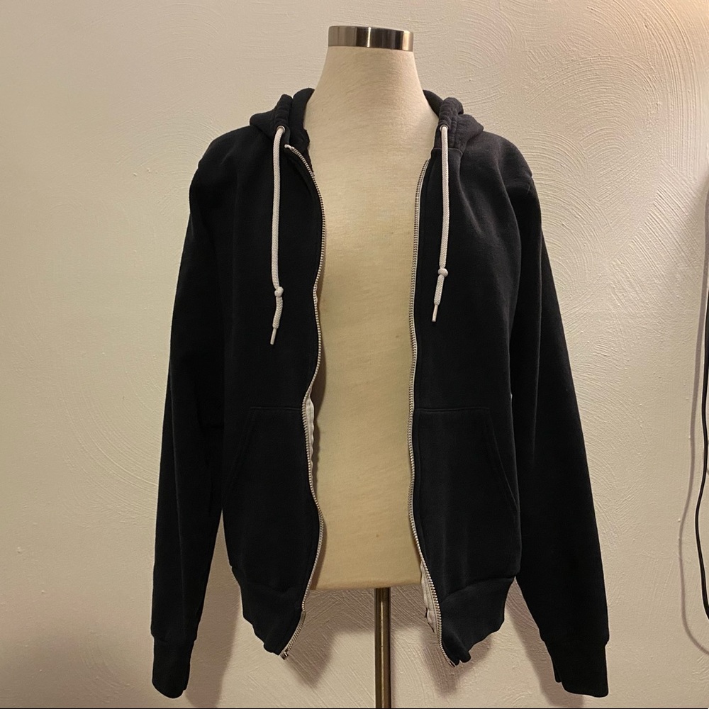 American Apparel black flex fleece hoodie size S